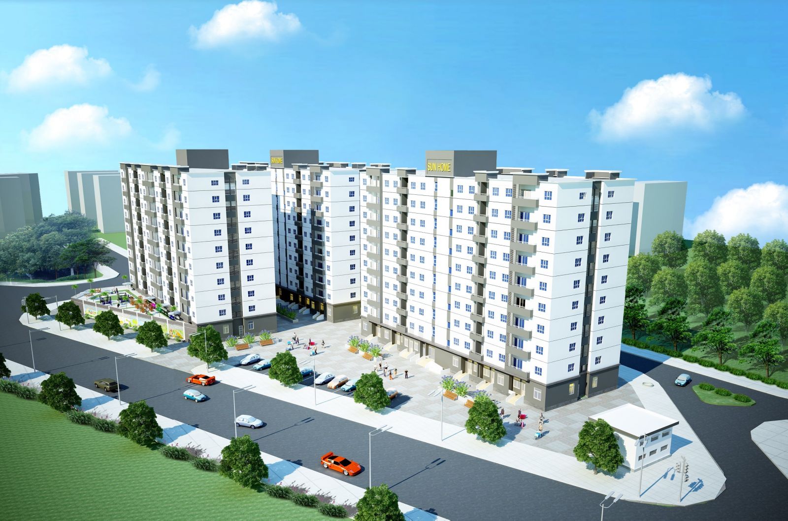 Các căn hộ tại Sunhome được thiết kế không giản mở thoáng đãng