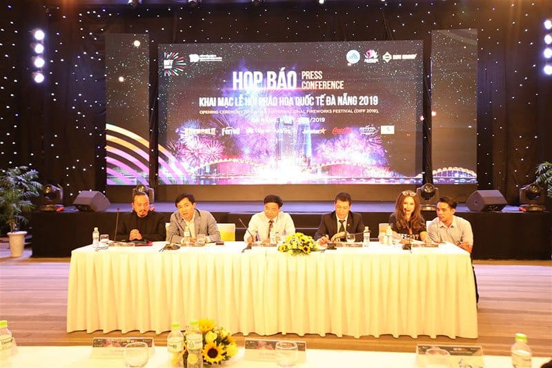 Buổi họp báo khai mạc lễ hội pháo hoa DIFF 2019.