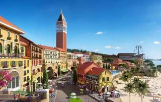 Diện mạo mới của Nam Phú Quốc với hàng loạt công trình biểu tượng, tạo dấu ấn riêng biệt. Ảnh: Tập đoàn Sun Group.