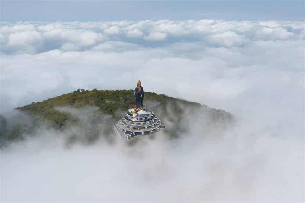 Chiên ngưỡng tượng Phật Bà cao nhất châu Á trên miền tâm linh Núi Bà kỳ vĩ