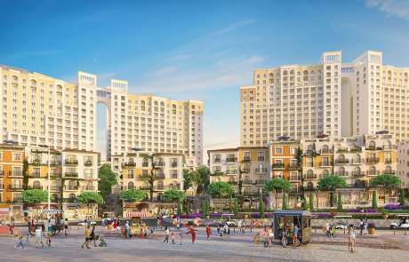 Thiết kế kiến trúc Taormina các căn Shophouse The Center thị trấn Địa Trung Hải.