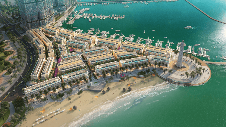 Shophouse mặt biển Sun Marina Plaza.