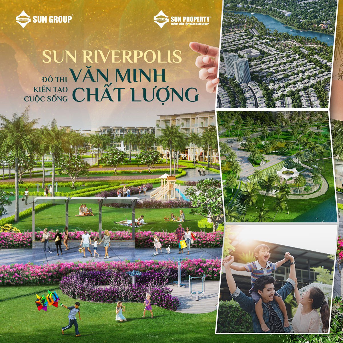 Sun Riverpolis đô thị văn minh kiến tạo cuộc sống chất lượng