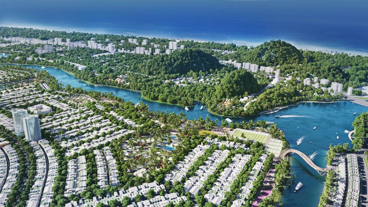 Các tiện ích bám theo bờ sông sẽ đáp ứng mọi nhu cầu của cư dân.