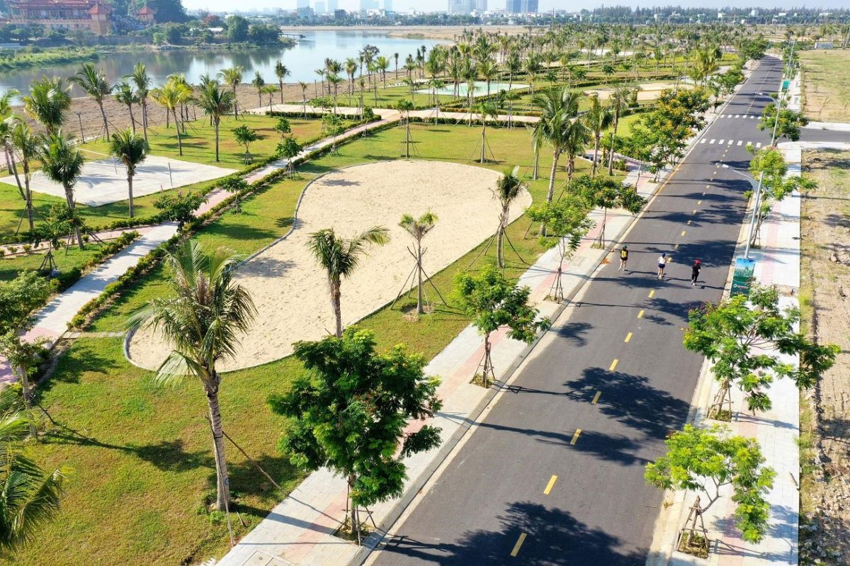 Cảnh quan xanh mát tại khu vực Đông Nam Đà Nẵng.