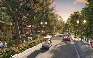 Những căn Beach Villa nằm dưới tán cây.