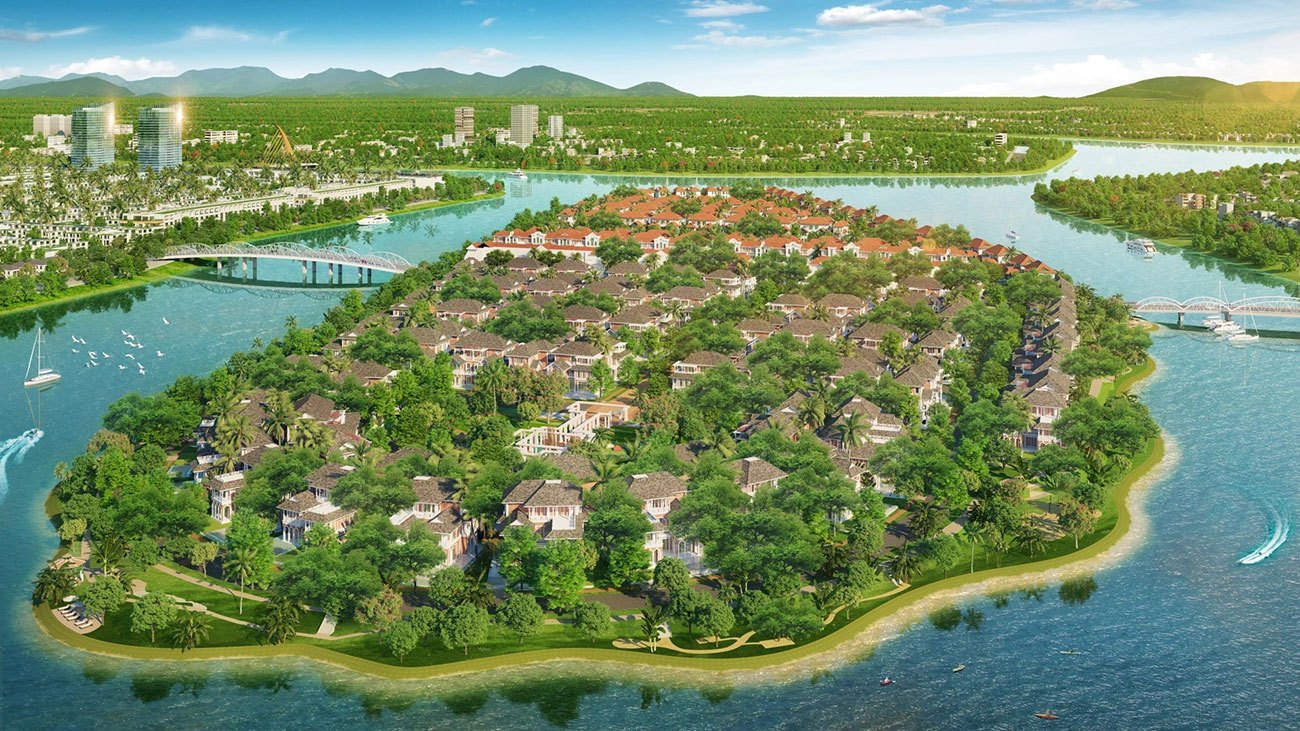 Với lợi thế bao quanh bởi 30 ha mặt nước, Sunneva Island thiết lập khu tập golf mặt nước - đặc quyền thượng lưu dành cho cư dân.