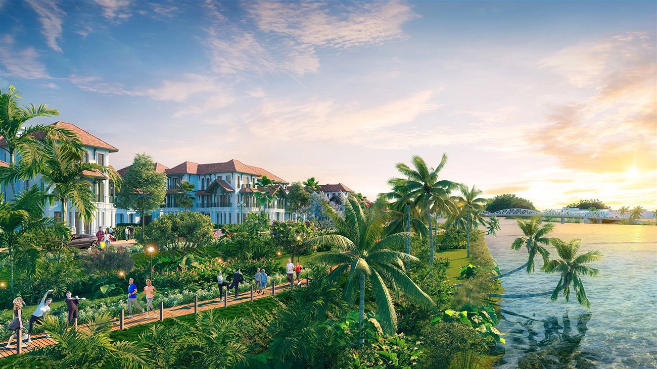 Sunneva Island mang đến trải nghiệm sống thượng lưu ven sông cho Đà Nẵng. 